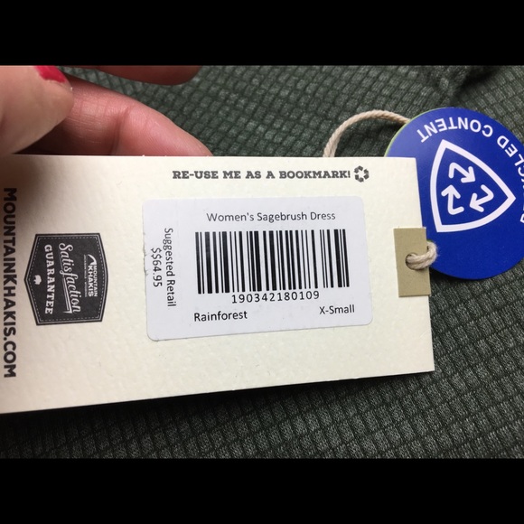 Mountain Khaki XS green dress • pockets • tunic • NO FLAWS - Picture 7 of 11